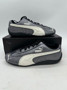 Puma Speedcat Metallic Women's Size 9.5 Black White Athletic Shoes 405357 02